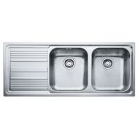 Franke Logicaline LLL 621 Dekorlu Sol Damlalıklı Çelik Eviye