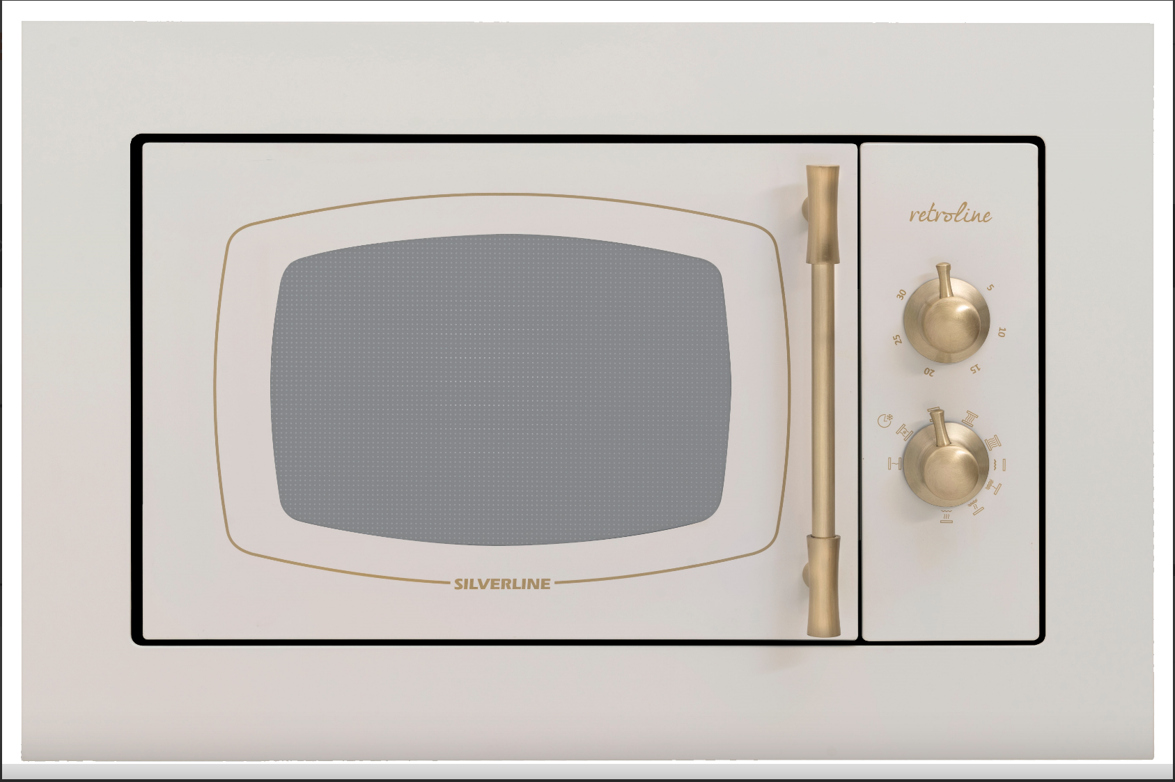 Silverline Retro Bej Mikrodalga Fırın