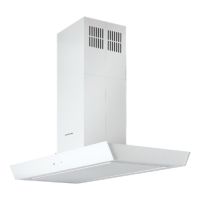 Silverline Vela Isola 90 Cm Beyaz Davlumbaz