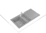 Teka Stone 60 B-Tg Metallic Grey Granit Eviye
