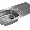 Teka Gravity 45 E-XN 1B 1D Sol Damlalıklı Paslanmaz Çelik Eviye
