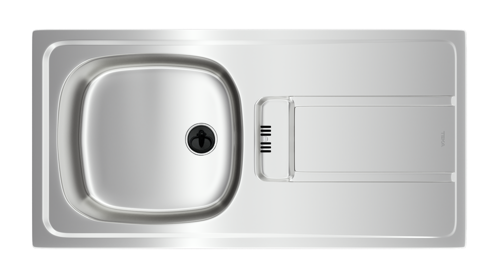 Teka Gravity 45 E-XN 1B 1D Sol Damlalıklı Paslanmaz Çelik Eviye
