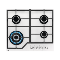 Electrolux KGG6436W Wok Gözlü Beyaz Cam Ankastre Ocak