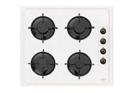 Esty ARO5620W01 Beyaz Cam Ankastre Ocak