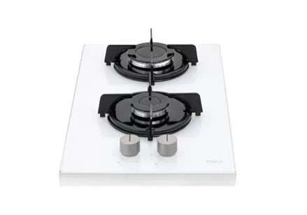 Esty SCO5421W01 Beyaz Cam Ankastre Domino Set Üstü Ocak