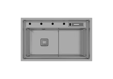 Crauf Lusso 1055 Mat Gri Çelik Eviye