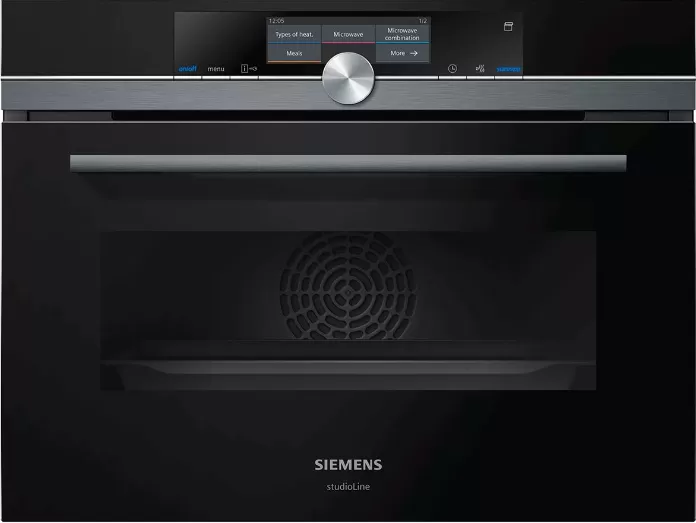 Siemens CN838GRB6 Mikrodalgalı Kompakt Siyah Ankastre Fırın